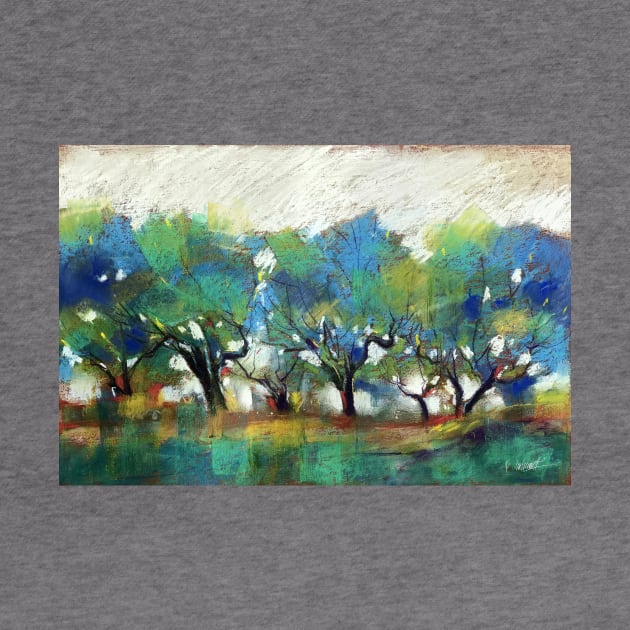 Olive trees by Andreuccetti Art